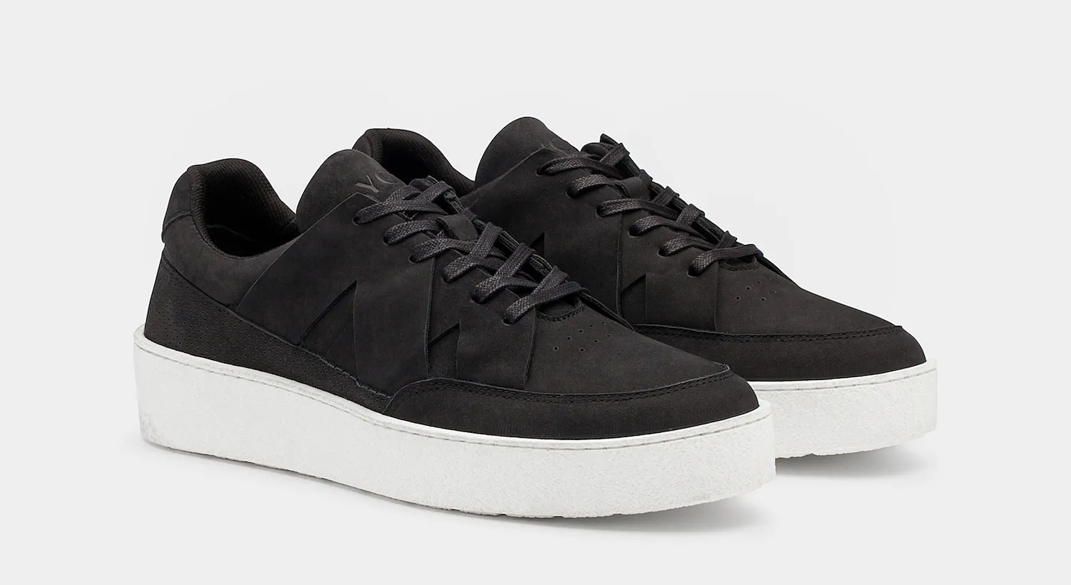 strap low top nero black schuin
