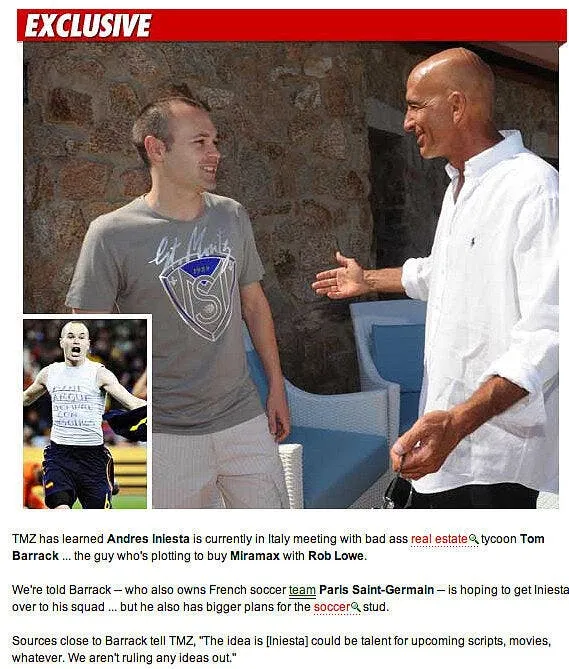 quand la presse us voit iniesta au psg 56563 8948