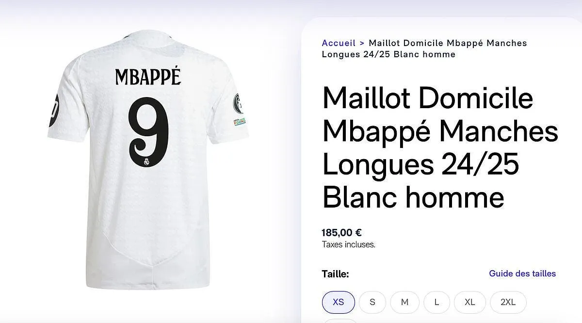 185 euros le maillot mbappe remplit les caisses du real madrid mbappe 378310