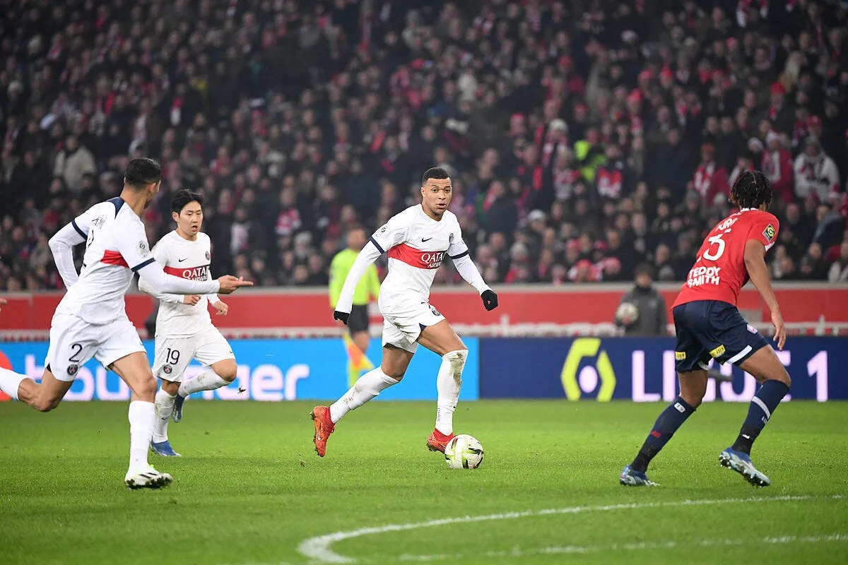 l1 malgre un cadeau de mbappe le psg se fait rejoindre par lille icon ab1 1322 369399