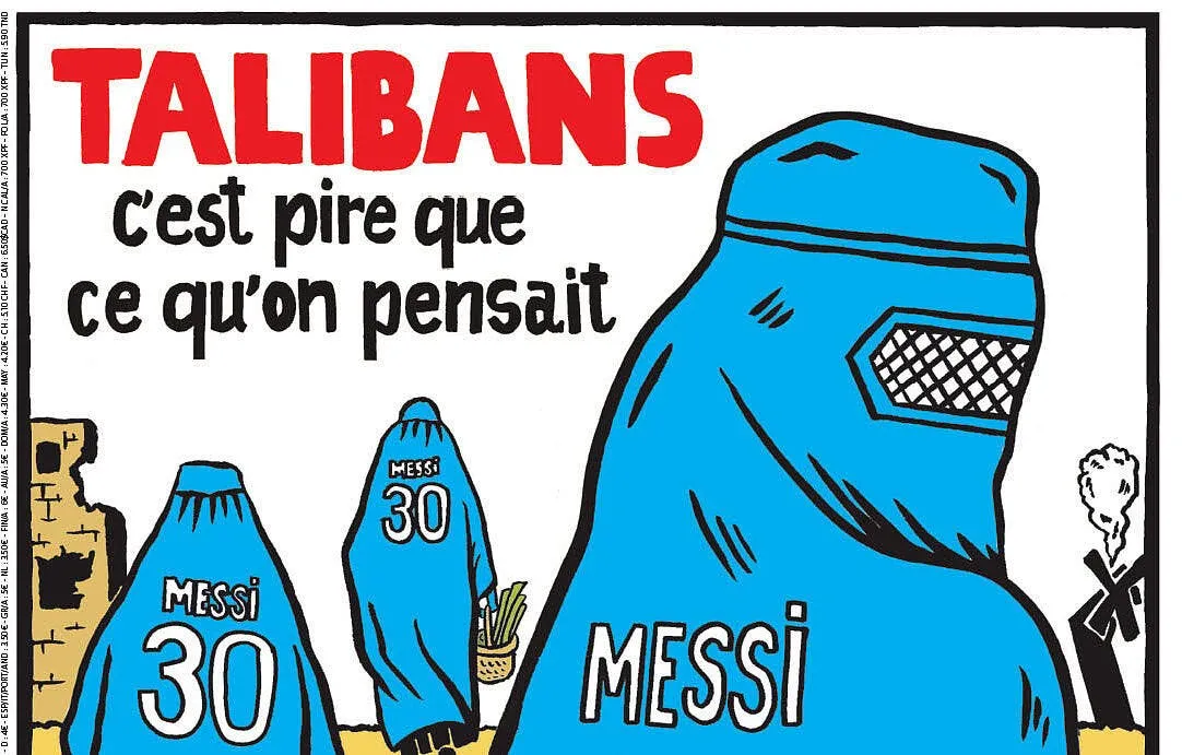 lionel messi le psg le qatar et les talibans charlie hebdo tape fort messi qatar 321657