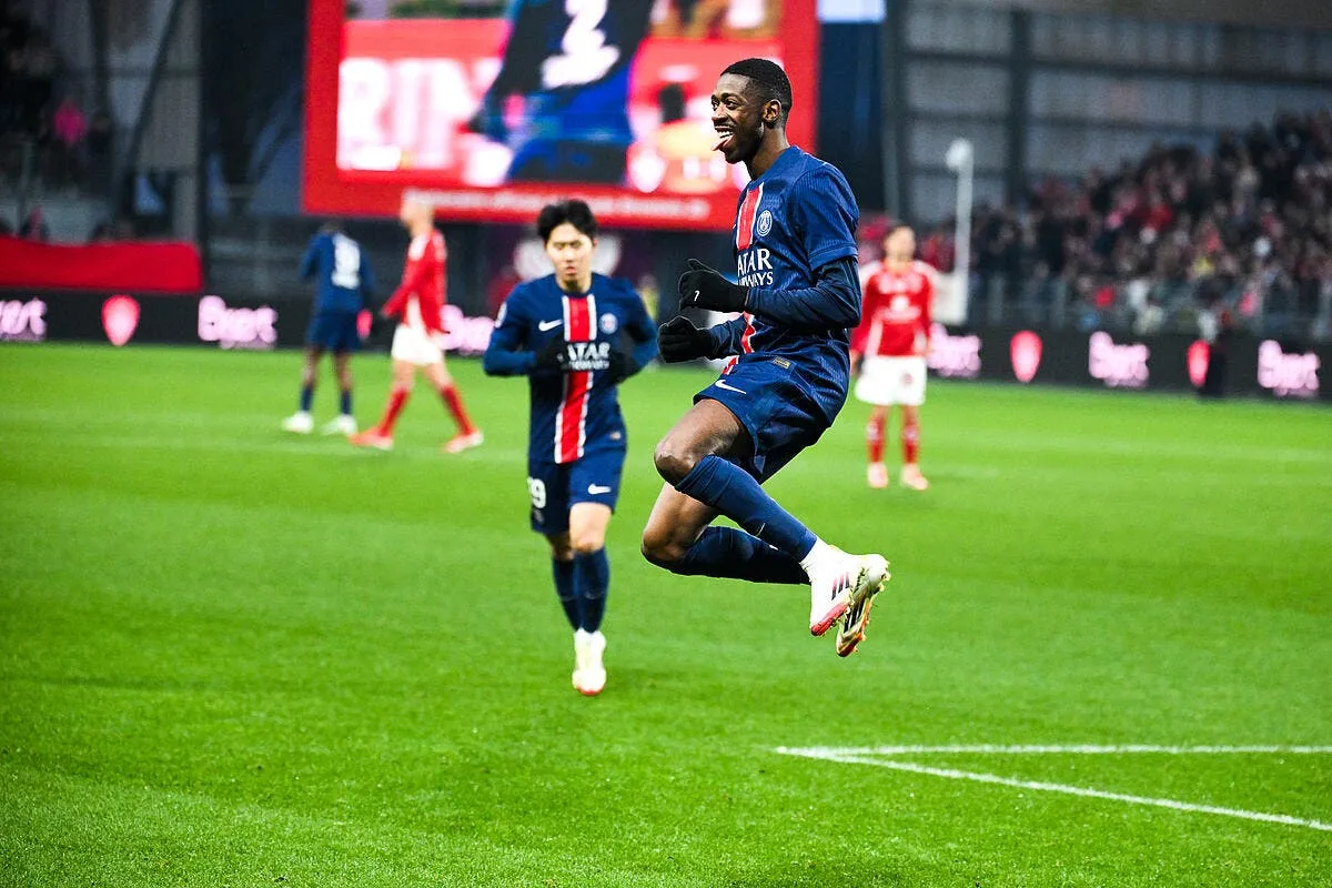 nouveau triple pour dembele le psg calme brest dembele 48 387784