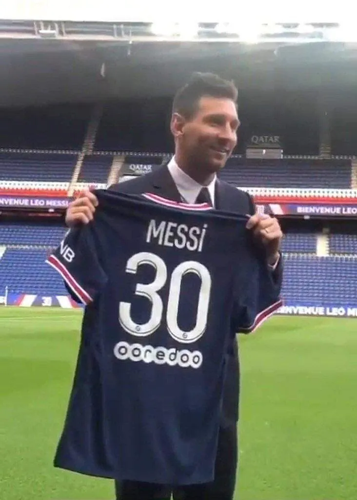 psg lionel messi portera le n 30 les maillots en vente mercredi e8ddh9wxoagwxi 321089