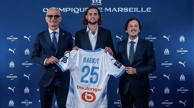 rabiot vers un forfait pour ol om officiel adrien rabiot est un joueur de l om rabiot 381324 381349