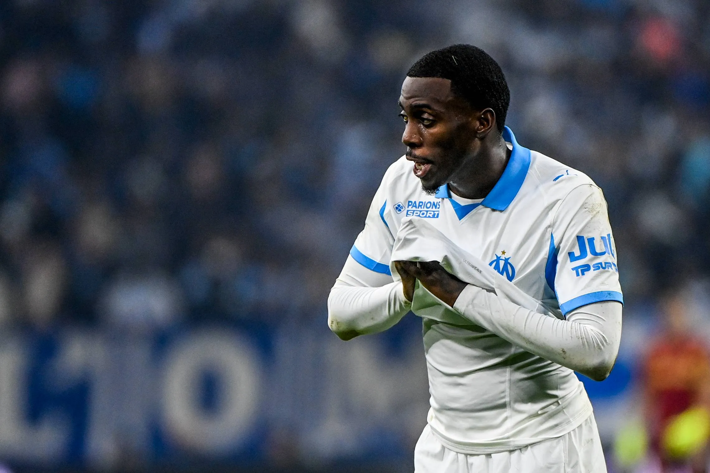 Timothy Weah sous le maillot de l'OM