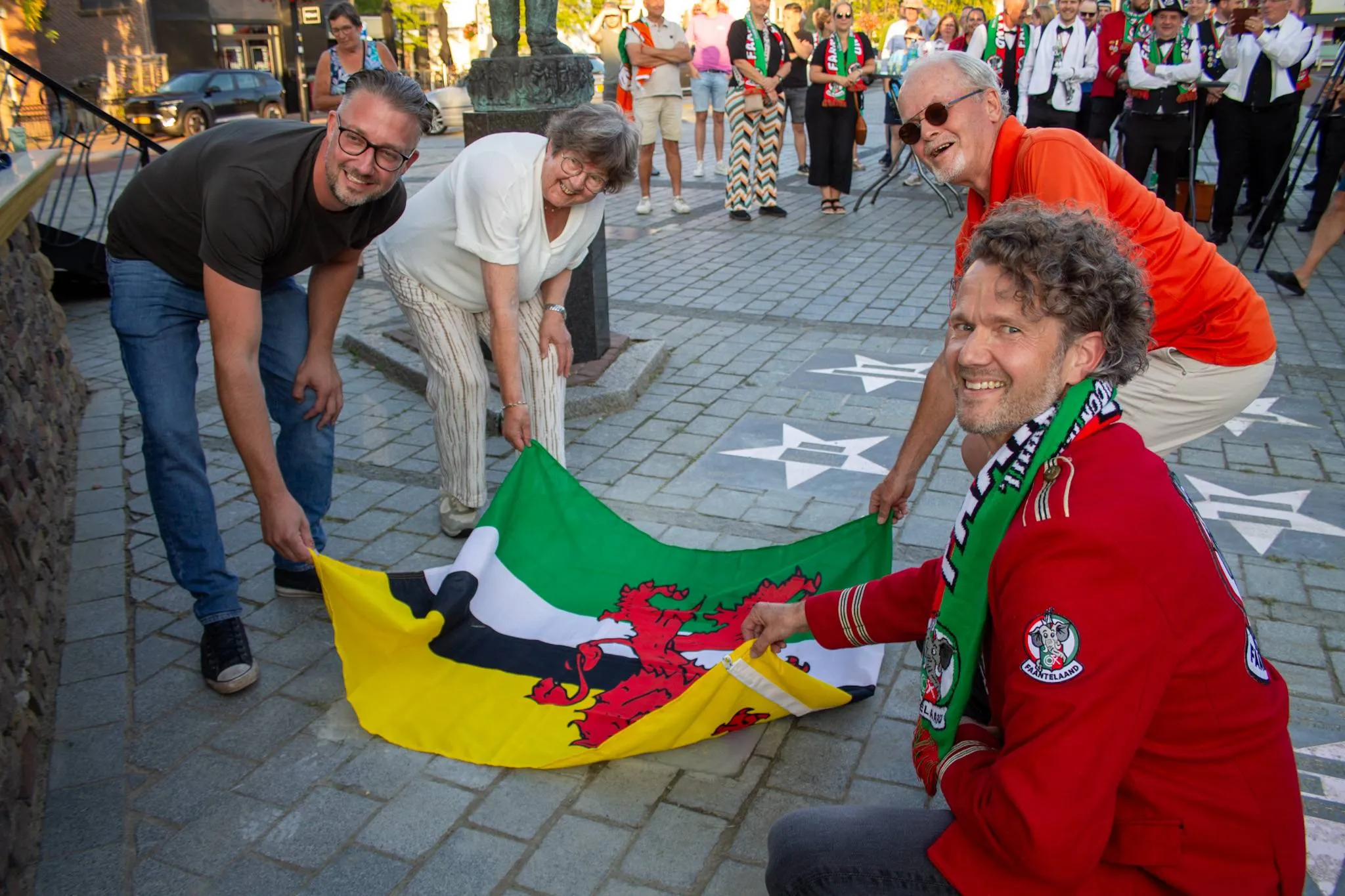 Mike Hofkens, Nelleke Verschuren, Sander den Boer en Arwin Steigenga