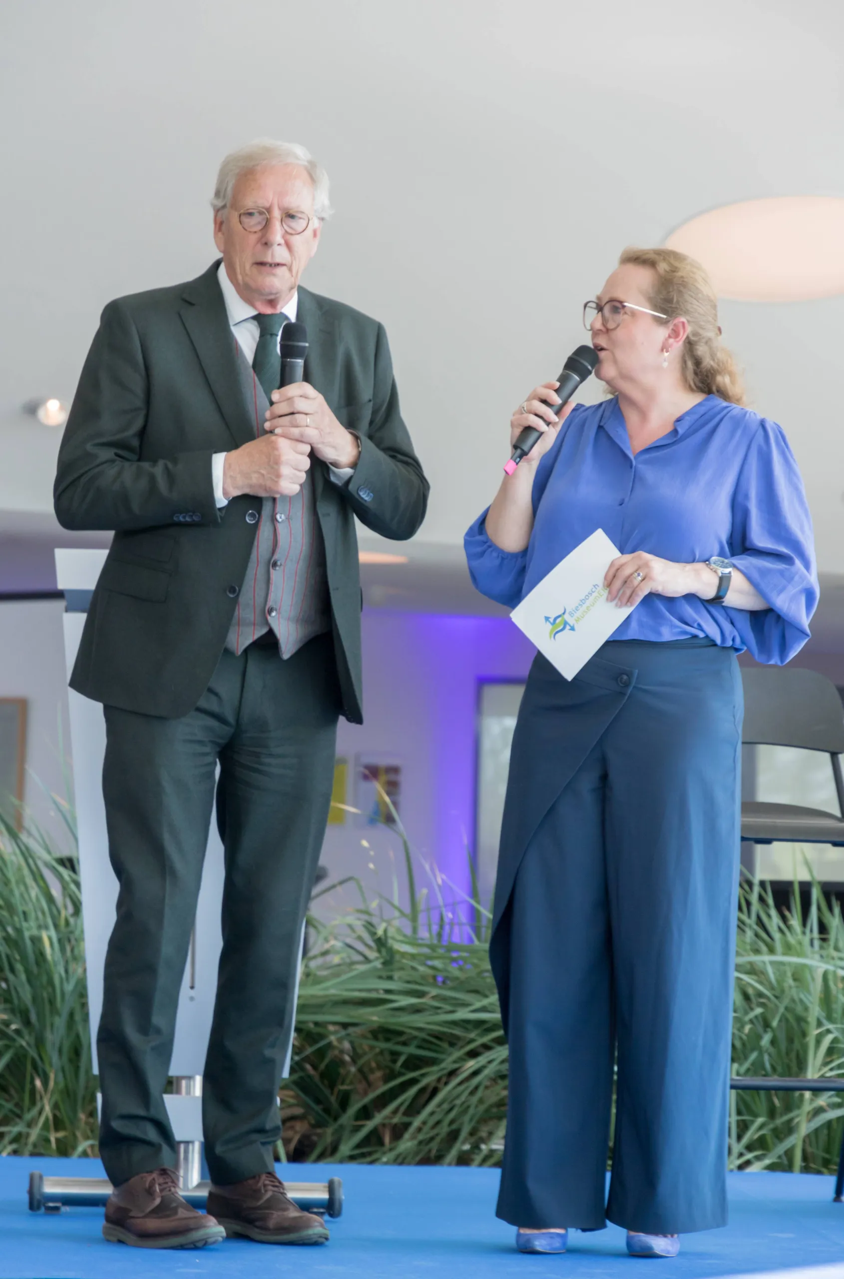 Voorzitter Yves de Boer - heropening paviljoens door Nancy Bijland