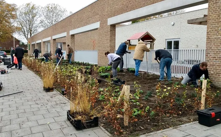 aanplant schooltuin de brakken