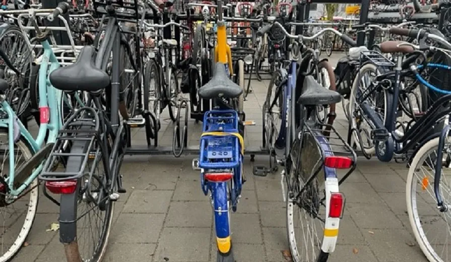 fietsen station rijen