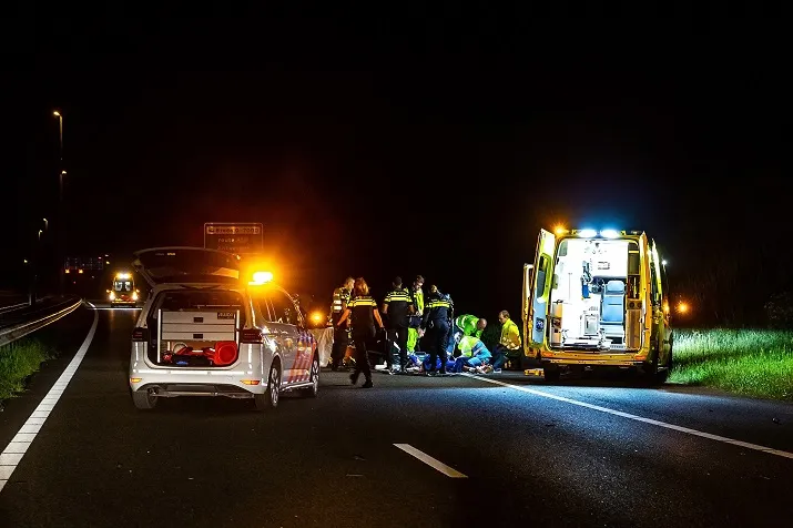 fietser aangereden op sneweg 02