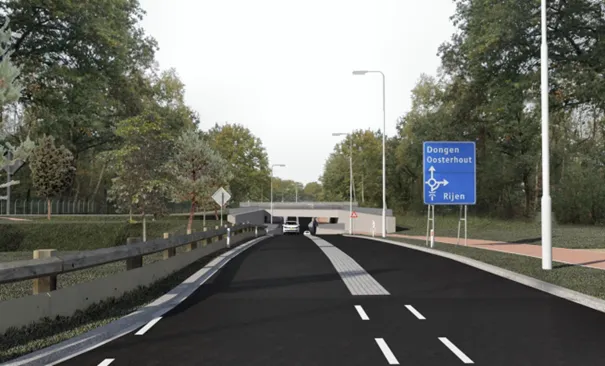 impressie spooronderdoorgang n631