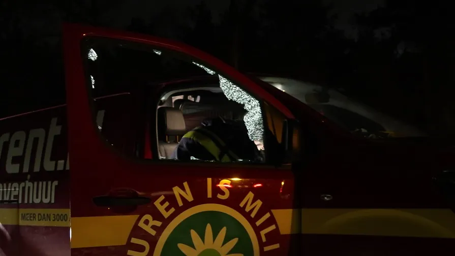 in slaap achter stuur