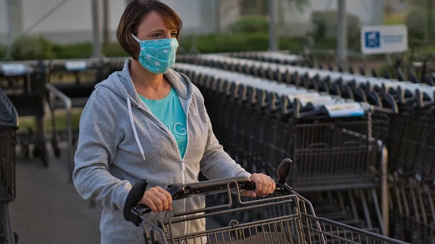 mondkapje supermarkt