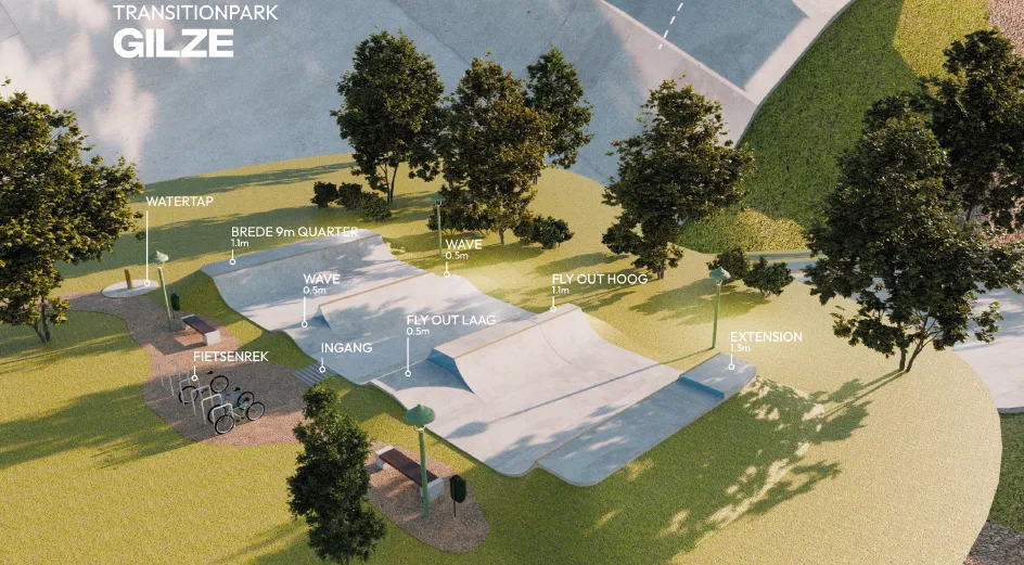 ontwerp skatepark gilze