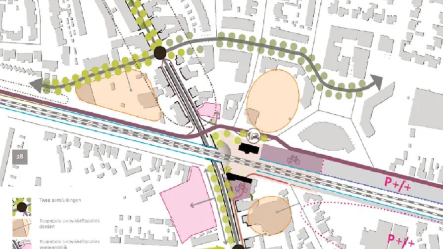 station gebied rijen