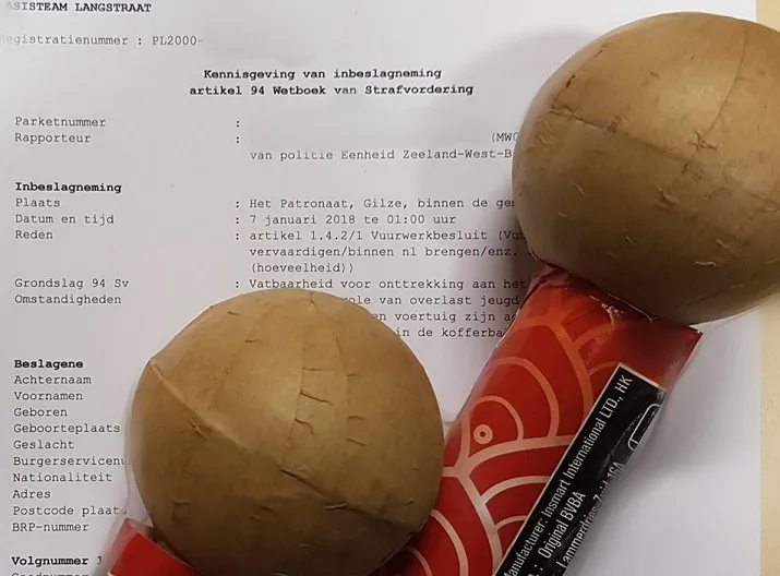 vuurwerk en softdrugs in auto gilze