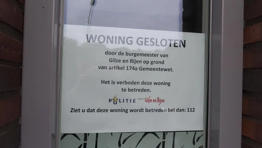 woning gesloten overlastgever