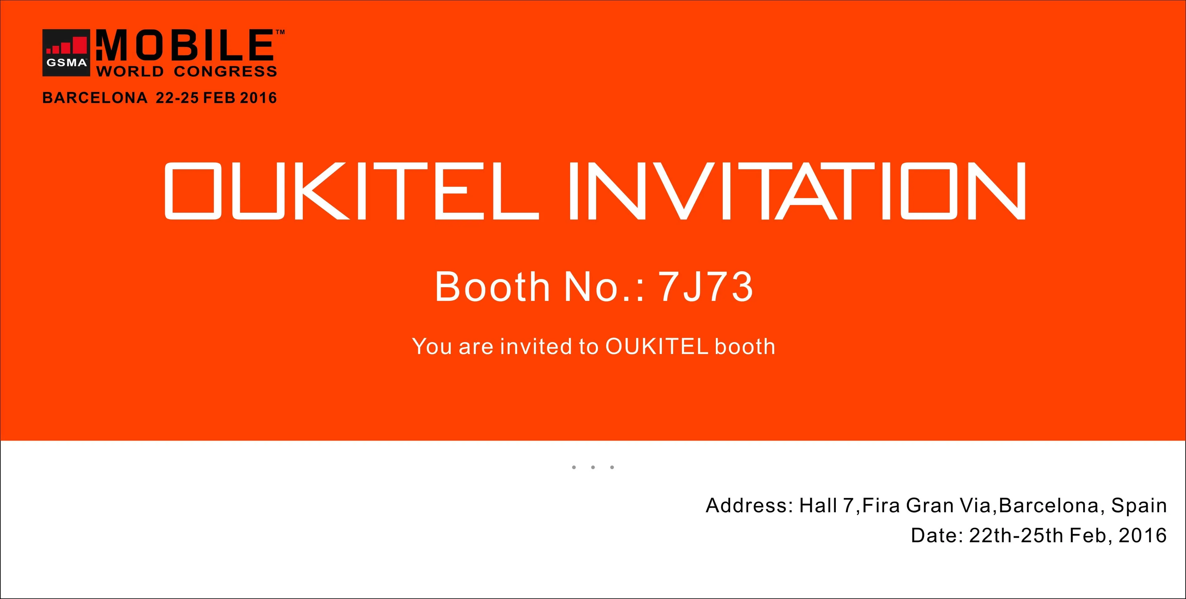 oukitel to mwc 2016 invitation