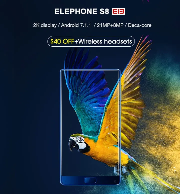Elephone S8 currently on Sale - Order one now to Save $40 (limited time)