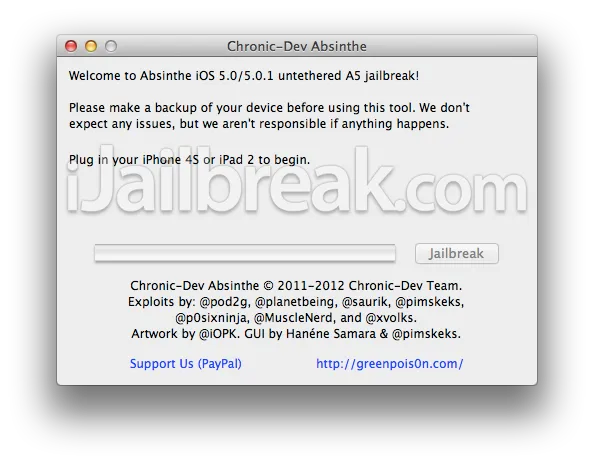 absinthe a5 untethered jailbreak download ijailbreak