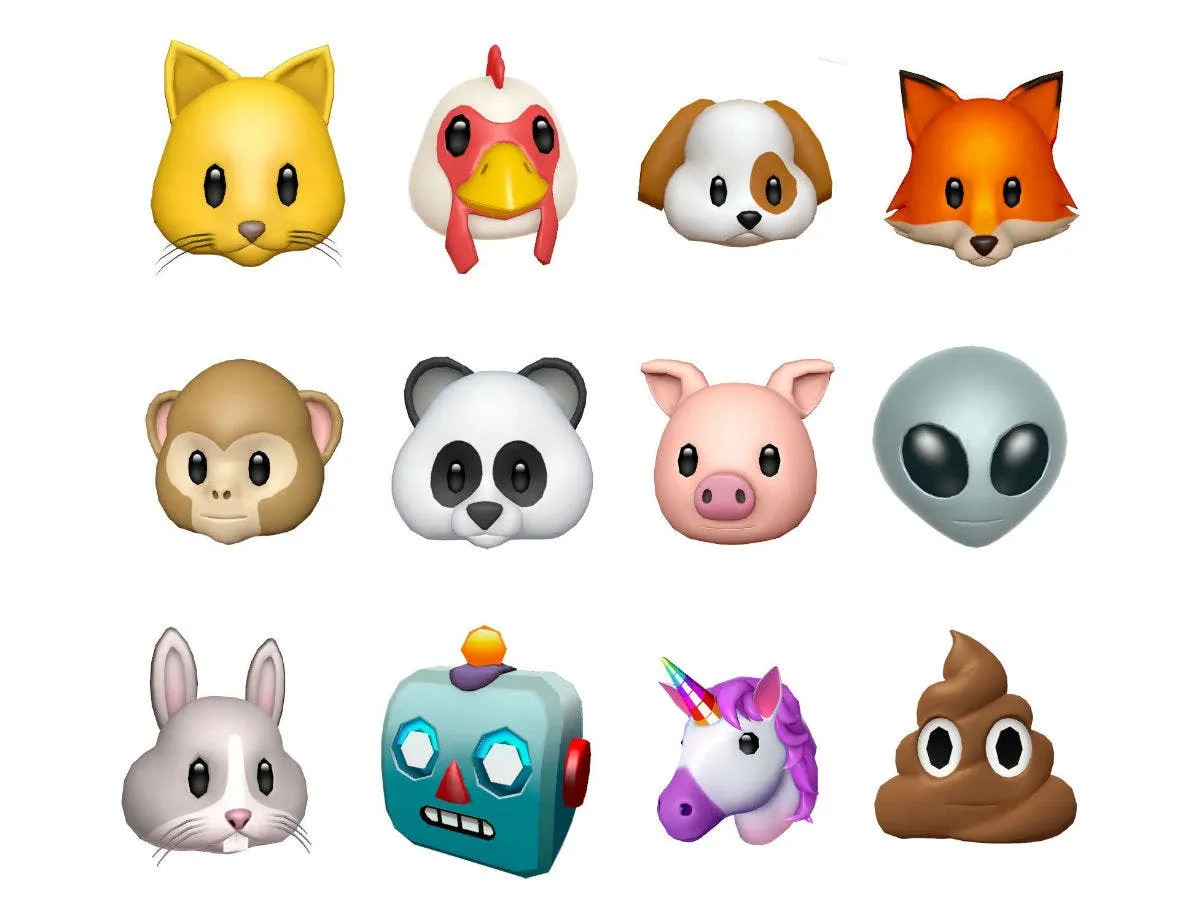 all the animojis