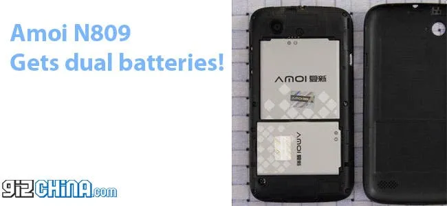 amoi n809 dual battery phone