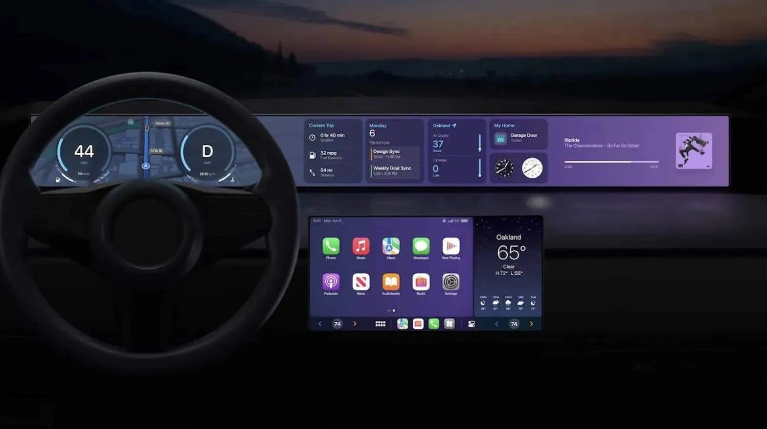 apple car carplay design