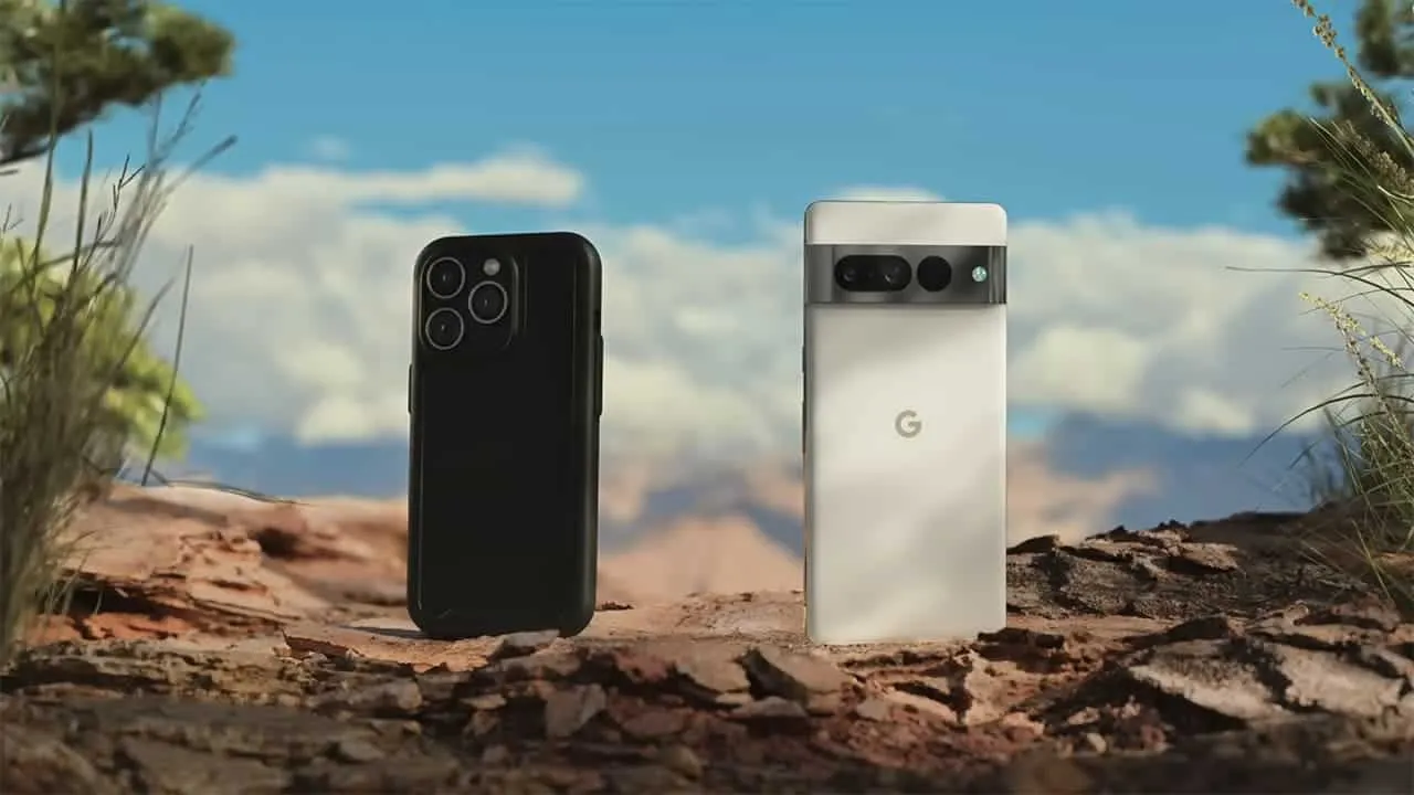 apple iphone 14 and google pixel ad