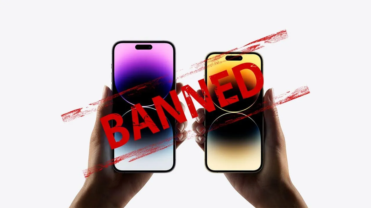 apple iphones banned