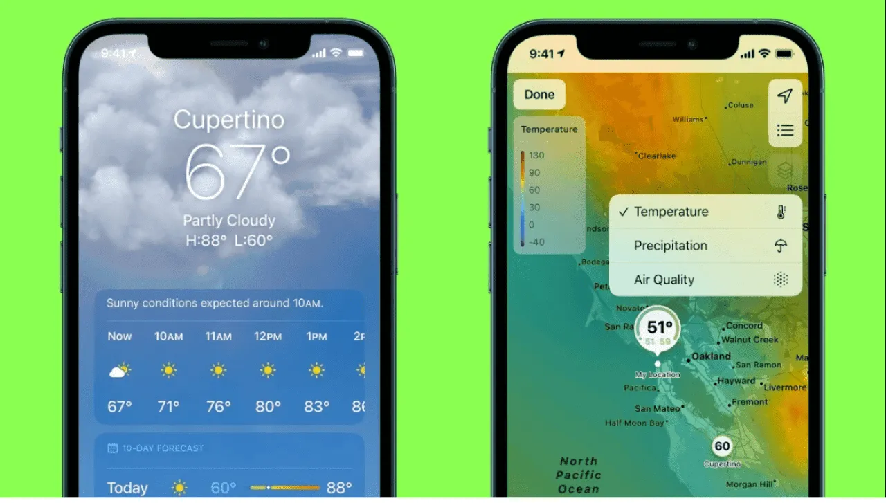 apple weather app