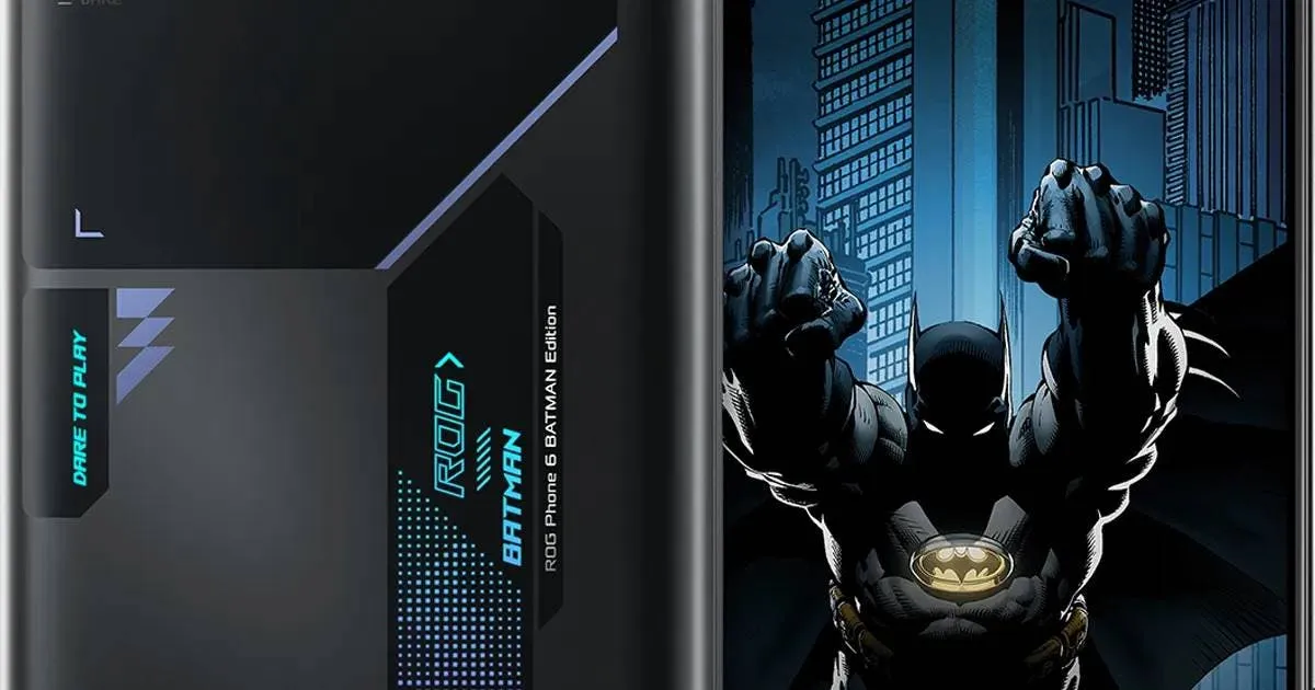 asus rog phone 6 batman edition launch design renders