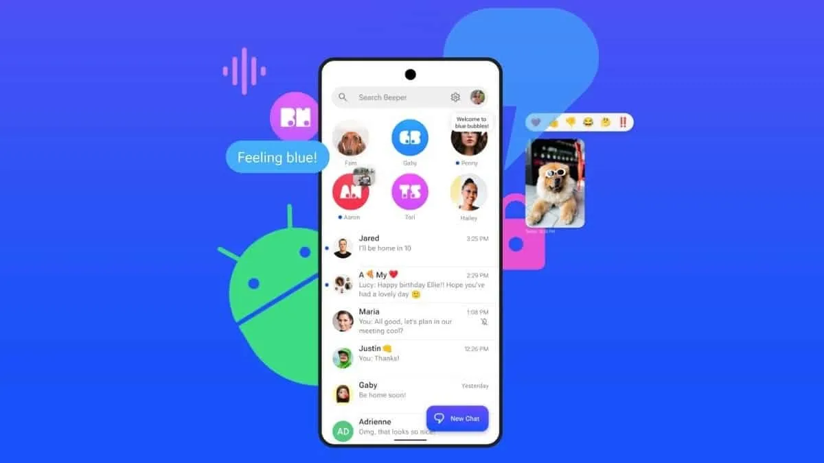 beeper mini is a new app for imessage on android that turns your phone number into a blue bubble