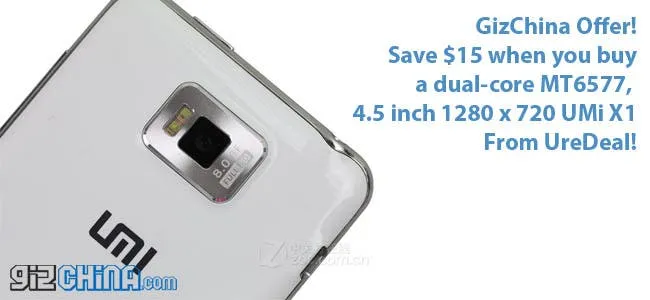 buy the umi x1 dual core mt6577 phone