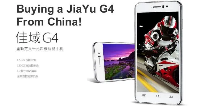 buying a jiayu g4 from china