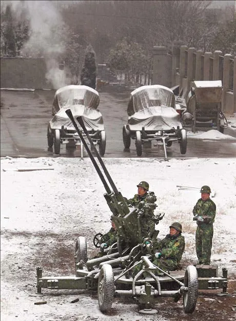 cloud seeding with anti aircraft guns china