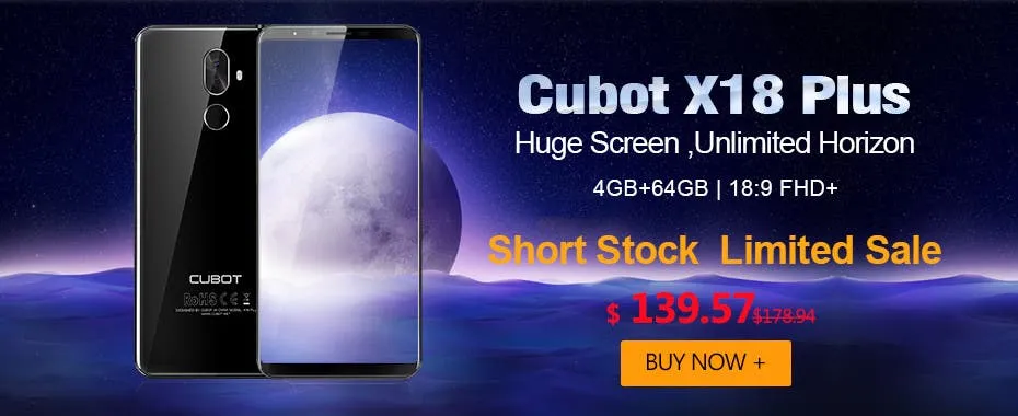 cubot x18 plus 139