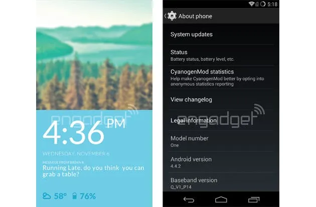 cyanogenmod 11s oneplus one