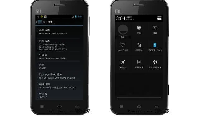 cyanogenmod cm101 xiaomi m1