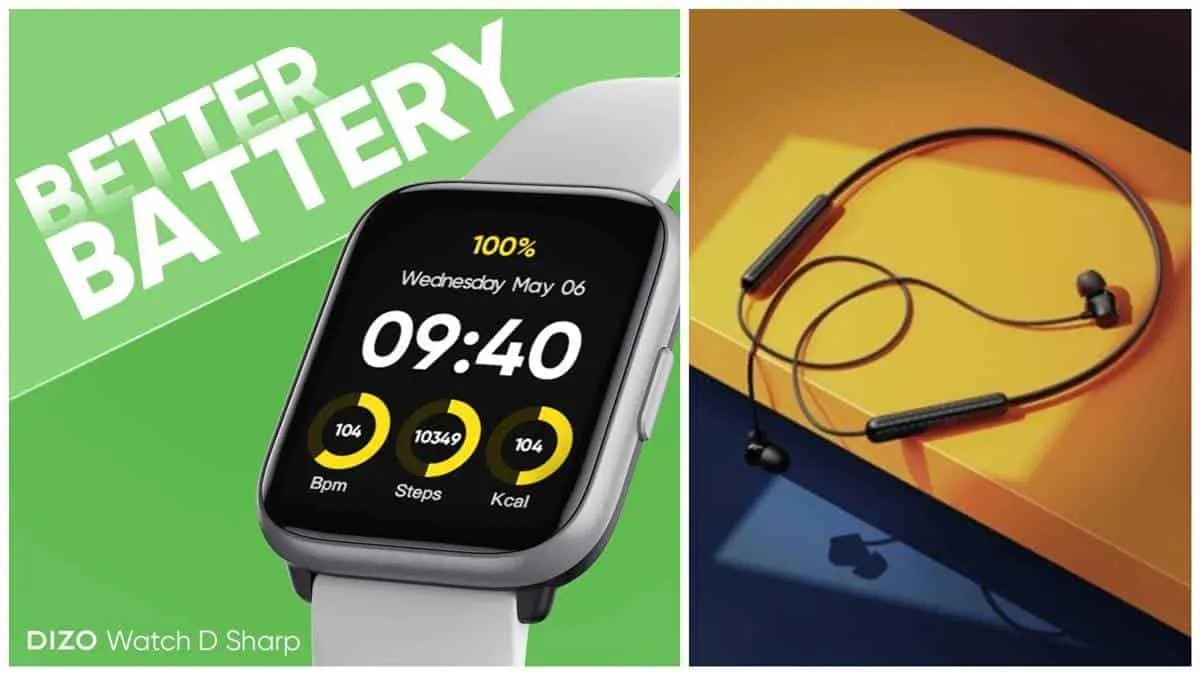 dizo watch d sharp dizo wireless active launched in india