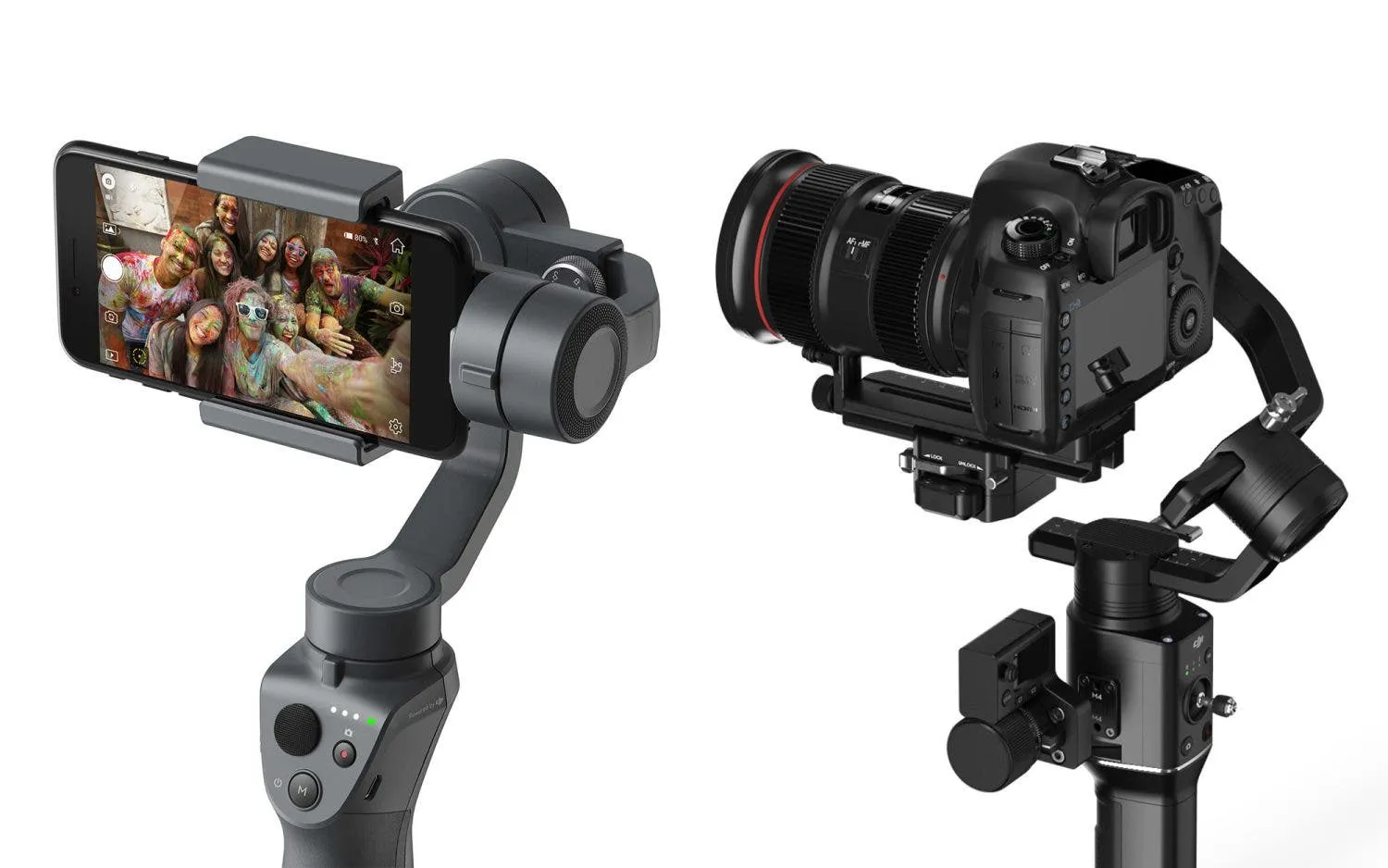 dji osmo mobile 2 and ronin s