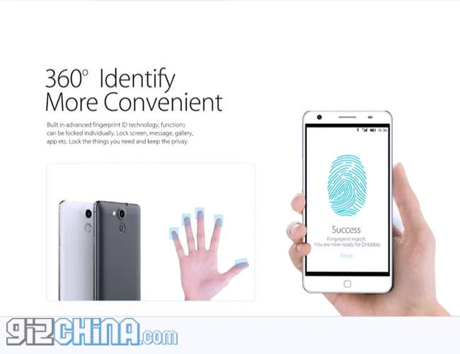 elephone p7000 touch id