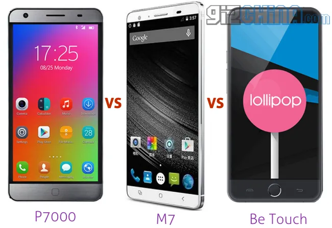 elephone p7000 vs mlais m7 vs be touch