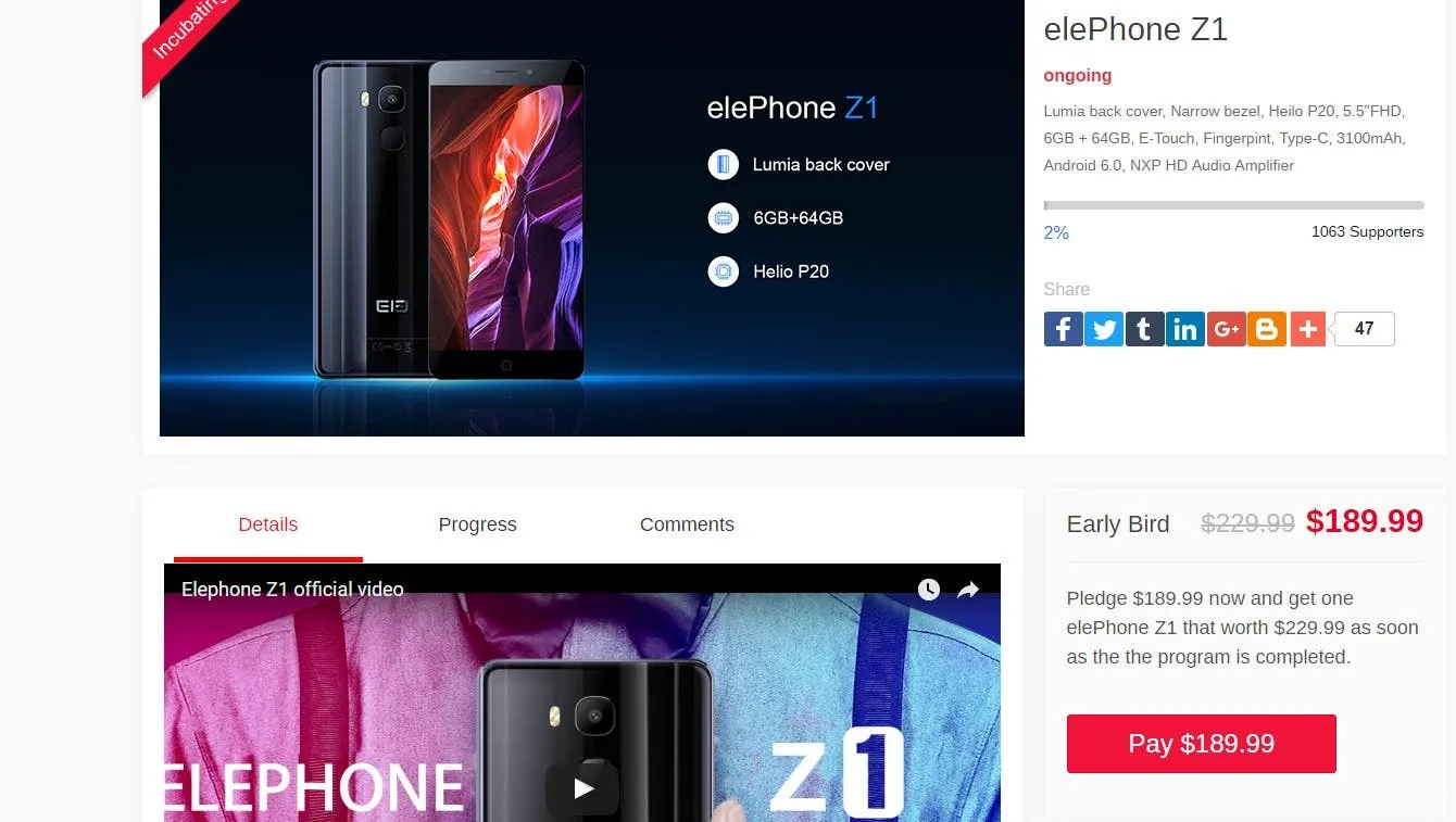 fireshot capture 343 elephone z1 crowd funding keep expe http wwwelephonehk crowdfunding z1