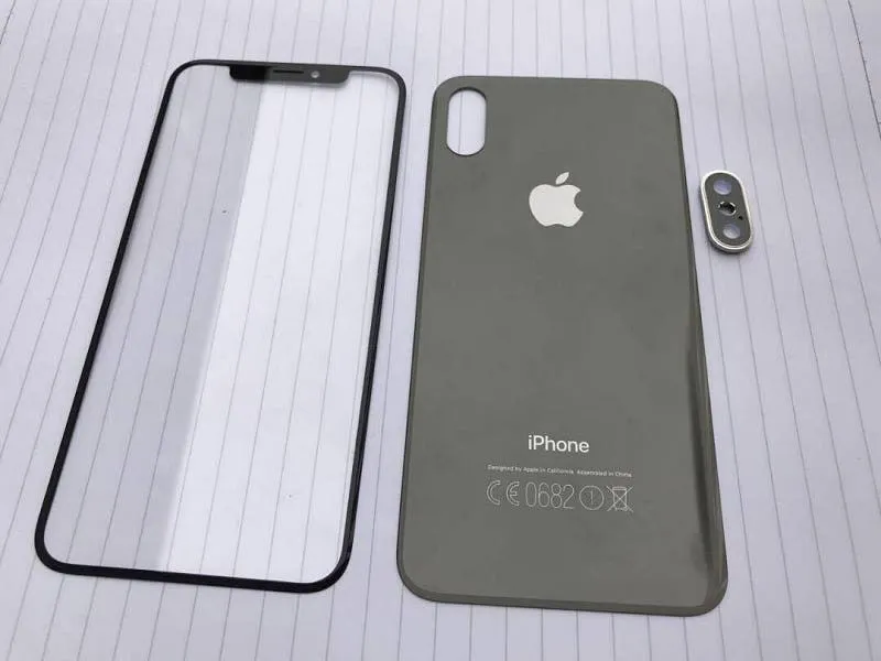 front and rear panel of the apple iphone 8