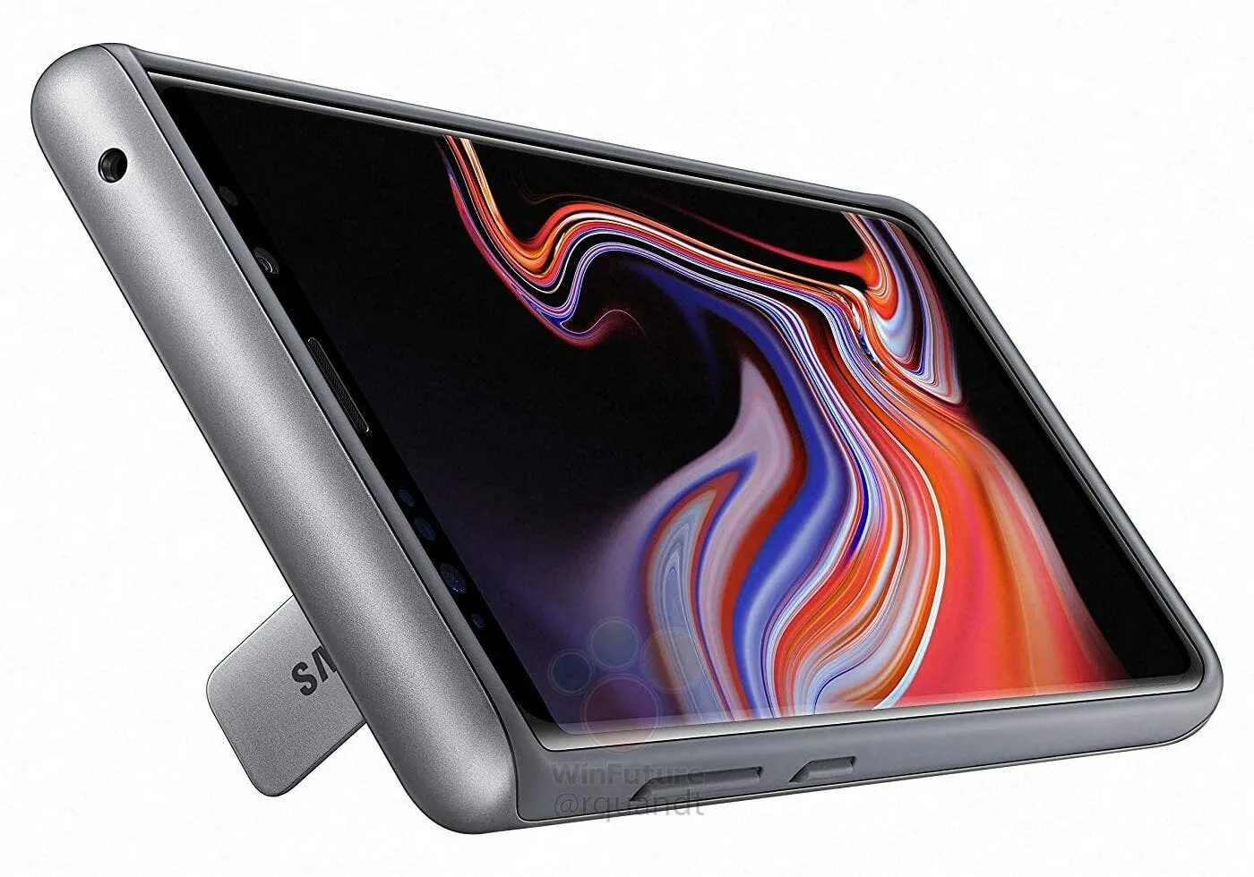 galaxy note 9 protected stand cover leak 02