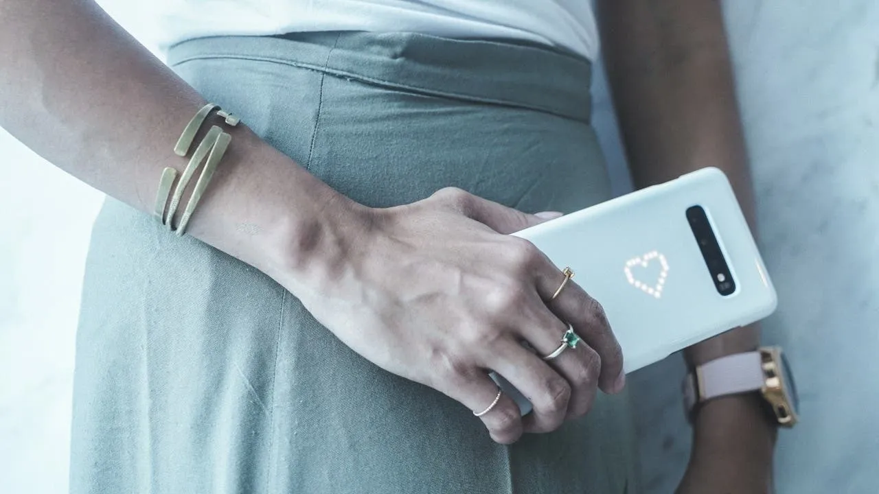 galaxy s10 led back cover