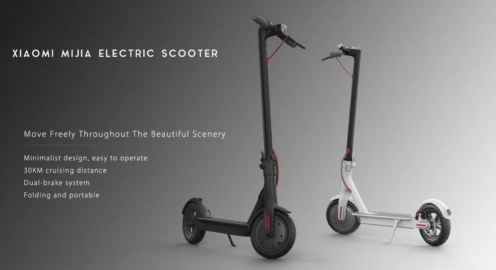 geekbuying original xiaomi m365 folding electric scooter black 402714