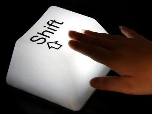 giant shift button lamp