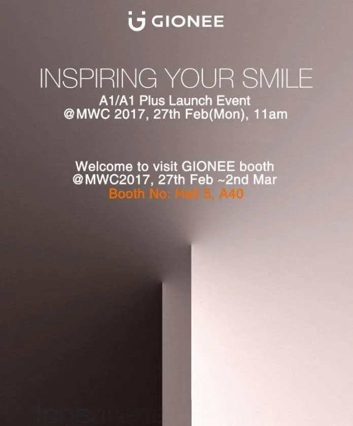 gionee a1 plus mwc 2017 0