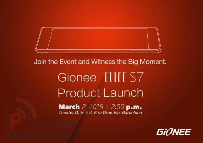 gionee elife s7 event 0